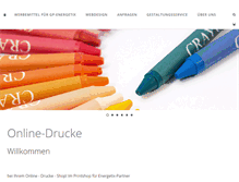 Tablet Screenshot of online-drucke.de